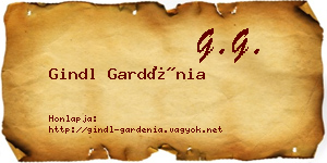 Gindl Gardénia névjegykártya